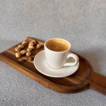 Komplet dwóch filiżanek ESPRESSO z podstawkami 90ml RAVI